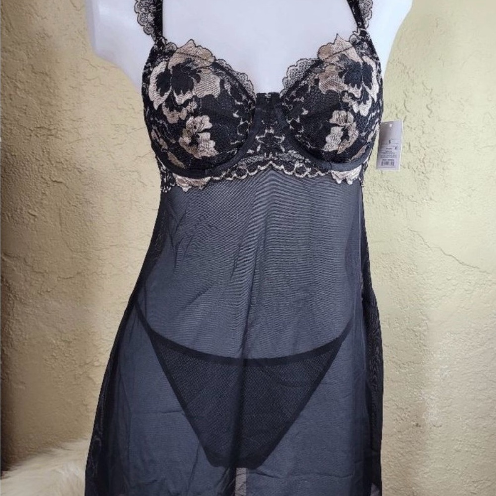 Lightly Lined Babydoll Teddy
